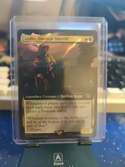 MTG Lotho Corrupt Shirriff Extended Art Surge Foil Lord of the Rings Card 781 NM - Image 1