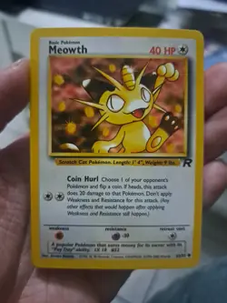 Meowth - 62/82 - Team Rocket - Pokemon Common Card - P4CK FRESH - Image 1