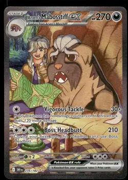 Pokemon Cards Arven's Mabosstiff ex 235/182 Destined Rivals NM - Image 1