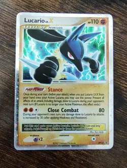 Lucario LV.X 2007 Pokemon Diamond & Pearl Black Star Promo #DP12 - Image 1