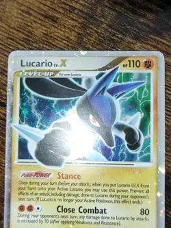 Lucario LV.X 2007 Pokemon Diamond & Pearl Black Star Promo #DP12 - Image 3