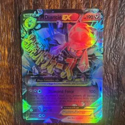 Pokemon TCG M Diancie EX XY44 Promo Mega Holo plus Lot 4 Fairy Energy & Commons - Image 3