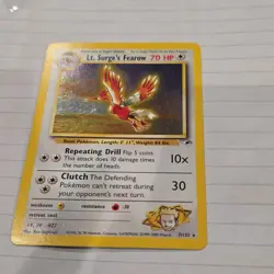 Pokemon Lt. Surge's Fearow Gym Heroes 007/132 Holo Rare Unlimited 70 HP - Image 2