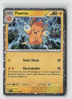 Pawmo #075/193 Cosmos Holo Promo Pokemon TCG NM - Image 1