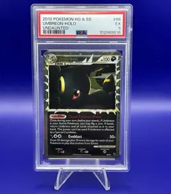 Umbreon 86/90 Undaunted Heartgold & Soulsilver 2010 Pokemon TCG PSA 5 - Image 1