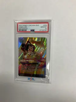 DISNEY LORCANA ENCHANTED #206 VANELLOPE VON SCHWEETZ SUGAR RUSH PRINCESS PSA 10 - Image 1