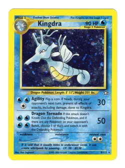 Pokemon Card: Kingdra 8/111 HOLO Neo Genesis Vintage Rare! EX - Image 1