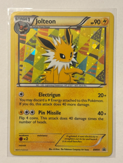 Jolteon BW91 Black & White Black Star Promo Pokemon Card - Image 1