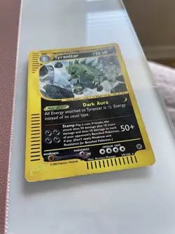 Pokemon TCG Tyranitar Expedition Base Set Reverse Holo Rare Card 29/165 - Image 2