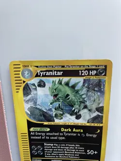 Pokemon TCG Tyranitar Expedition Base Set Reverse Holo Rare Card 29/165 - Image 3