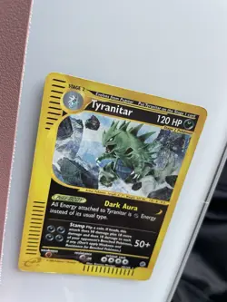 Pokemon TCG Tyranitar Expedition Base Set Reverse Holo Rare Card 29/165 - Image 5