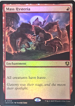 Mass Hysteria 0164 | INR | RARE FOIL MtG TCG Card - Image 1