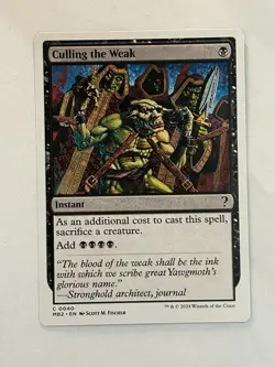 MTG Culling the Weak MB2 40 Nonfoil C Near Mint - Image 1
