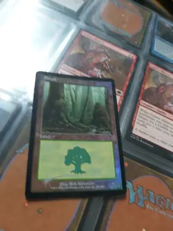 Mtg Forest Foil 7th 329 Moderately Played - Image 1