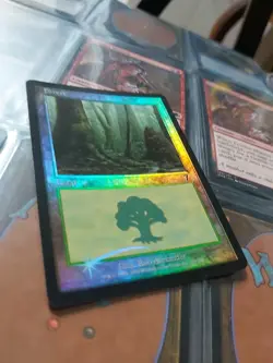 Mtg Forest Foil 7th 329 Moderately Played - Image 2