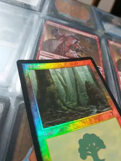 Mtg Forest Foil 7th 329 Moderately Played - Image 3