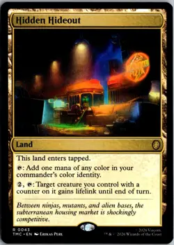 Hidden Hideout R Commander: Teenage Mutant Ninja Turtles 43 NM Magic - Image 1