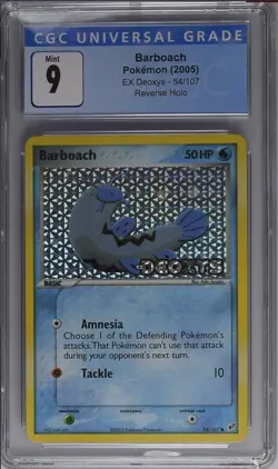 2005 Pokemon Ex Deoxys Reverse Foil Barboach - Image 1