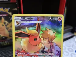 Pokemon TCG Flareon Holo Card TG01/TG30 Brilliant Stars Trainer Gallery - Image 3