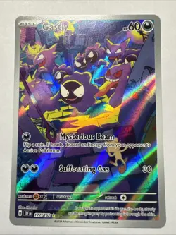Pokemon Gastly 177/162 Temporal Forces Illustration Rare - Image 1