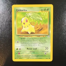 Pokemon Chikorita 54/111 Neo Genesis Common NM Basic Unlimited - Image 1