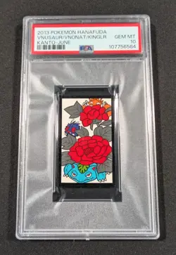2013 Pokemon Hanafuda Venusaur Venonat Kingler PSA 10 GEM MINT Kanto June - Image 1