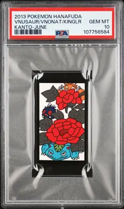 2013 Pokemon Hanafuda Venusaur Venonat Kingler PSA 10 GEM MINT Kanto June - Image 3