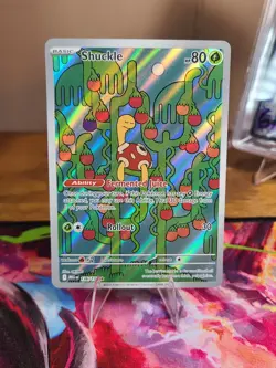 Shuckle 136/132 - Mega Evolution Pokemon Illustration Rare Holo Mint - Image 1