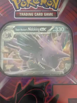 Pokemon TCG | Destined Rivals | Team Rocket Nidoking | Tin | Sealed - Image 4