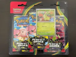Pokemon Perfect Order Chikorita Promo Booster Pack - Image 1