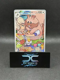 Pokemon TCG Destined Rivals Arven’s Greedent #205/182 Illustration Rare NM - Image 1