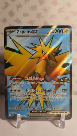 Pokemon - Zapdos EX 192/165 - Scarlet & Violet 151 - Ultra Rare Full Art NM - Image 1