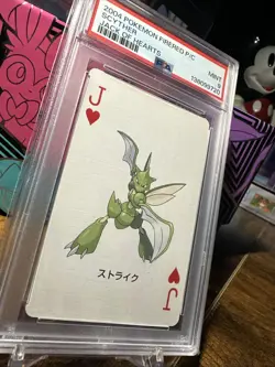 2004 Pokemon Firered Playing Cards Scyther Jack Of Hearts PSA 9 - Image 3