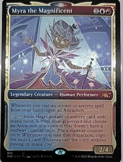 Myra the Magnificent - Galaxy Foil 518 Unfinity Mythic Rare 2022 Magic Card MtG - Image 1