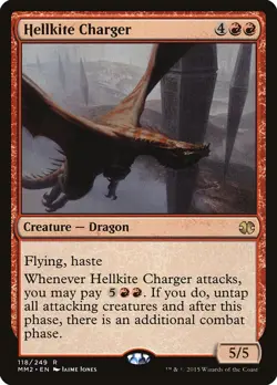 Hellkite Charger (MM2) RARE MtG TCG Card 118 - Image 1