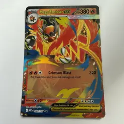 Pokemon TCG Mega Emboar EX 031/217 Ascended Heroes Pack Fresh / NM Card - Image 1