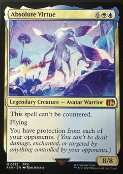Absolute Virtue - 0212 FIN MYTHIC RARE MtG TCG Card Final Fantasy - Image 1