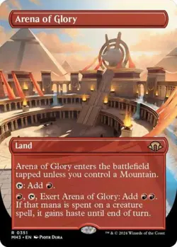 MTG English Arena of Glory (Borderless) NM Normal Modern Horizons 3 - Image 1