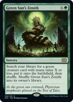 MTG English Green Sun's Zenith NM Normal Double Masters 2022 - Image 1