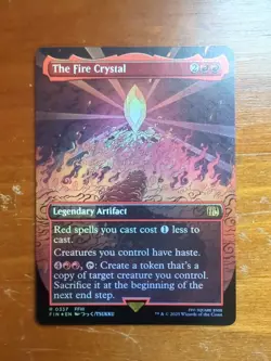 The Fire Crystal (Borderless) Final Fantasy Foil - Image 1
