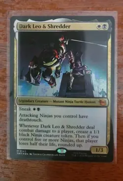Dark Leo & Shredder FOIL Teenage Mutant Ninja Turtles MTG MINT 🔥 - Image 1