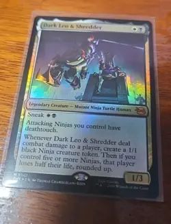 Dark Leo & Shredder FOIL Teenage Mutant Ninja Turtles MTG MINT 🔥 - Image 2