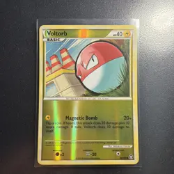 Voltorb 83/102 MP Reverse Holo HGSS Triumphant Pokemon Card! - Image 1