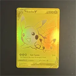 Pokemon TCG Pikachu V Promo Full Art Foil SWSH145 Basic 190 HP Sword & Shield - Image 1