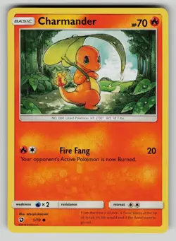Charmander 1/70 Common Dragon Majesty Pokemon LP - Image 1