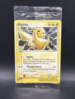 SEALED 2003 Pokemon Pikachu 012 Meowth 013 Black Star Promo Holo WOTC E-Reader - Image 1