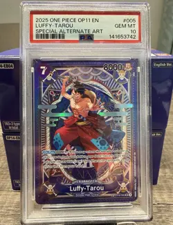 One Piece OP11-005 EN Luffy-Tarou SP PSA 10 - Image 1