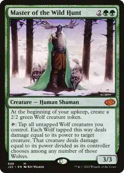 Master of the Wild Hunt - MYTHIC RARE Jumpstart 2022 J22 MtG TCG Card 688 - Image 1