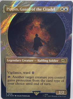 Pippin, Guard of the Citadel (Showcase) (Surge Foil) RARE LTR MtG TCG Card 0818 - Image 1