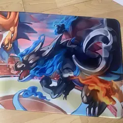 Charizard Mega X Y Rubber Playmat Play Mat Tcg Trading Card Game Pokemon CCG - Image 3